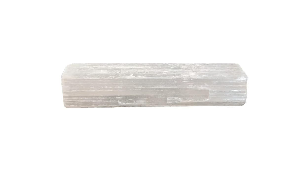 Natural Crystal Charging & Cleansing Plate | Recharging Energy Plate for Bracelets, Stones & Jewelry | Spiritual Décor for Peace, Clarity & Positive Aura (Natural Selenite Charging Bar Stick)