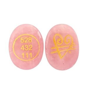 Rose Quartz Zibu Coin – Pre-Energized Natural Crystal Stone for Love, Trust, Compassion, Relationship Healing, Manifestation & Meditation (1 Piece)