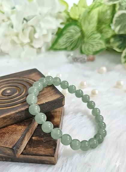 Green Aventurine Crystal Bracelet 8mm | Natural Stretchable Gemstone Wristband for Men & Women | Prosperity Jewellery