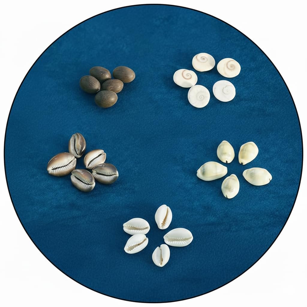 Combo of White Kaudi, Pili Kaudi, Kali Kaudi, Gomti Chakra & Kamal Gatta – 5 Pcs Each (Total 25 Pcs) | For Akshay Tritiya Diwali Puja, Lakshmi Puja & Kuber Pooja