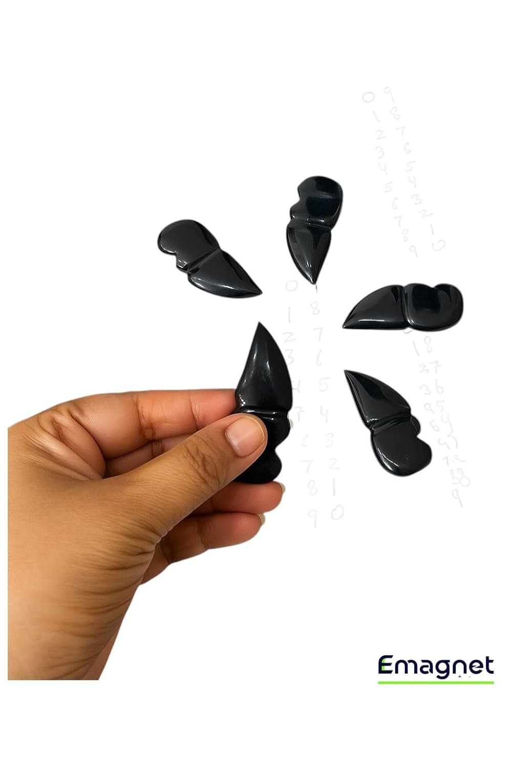Natural Black Obsidian Selenite Knife Figurines – Crystal Stone Décor Ornaments for Home & Office | Reiki Healing, Energy Cleansing & Spiritual Gifts (Black Obsidian)