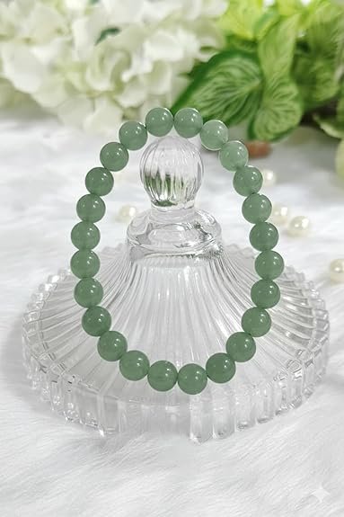 Green Aventurine Crystal Bracelet 8mm | Natural Stretchable Gemstone Wristband for Men & Women | Prosperity Jewellery