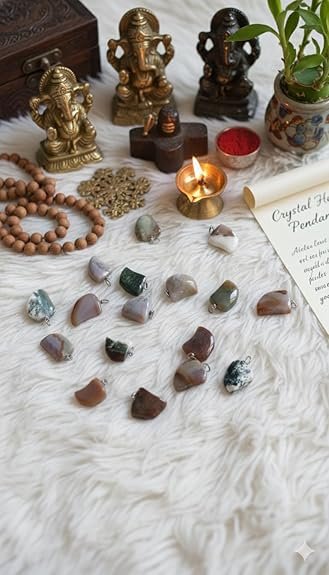 Original Hakik Stone Pendant for Positive Energy, Protection & Strength | Natural Gemstone Pendant for Men & Women | Healing Crystal Pendant for Men and Women (2-3 CM)