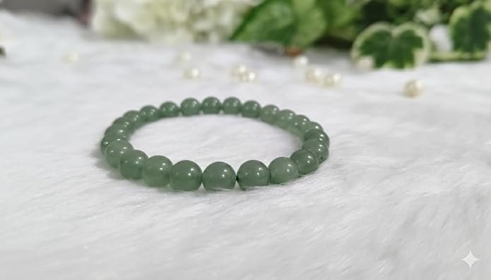 Green Aventurine Crystal Bracelet 8mm | Natural Stretchable Gemstone Wristband for Men & Women | Prosperity Jewellery