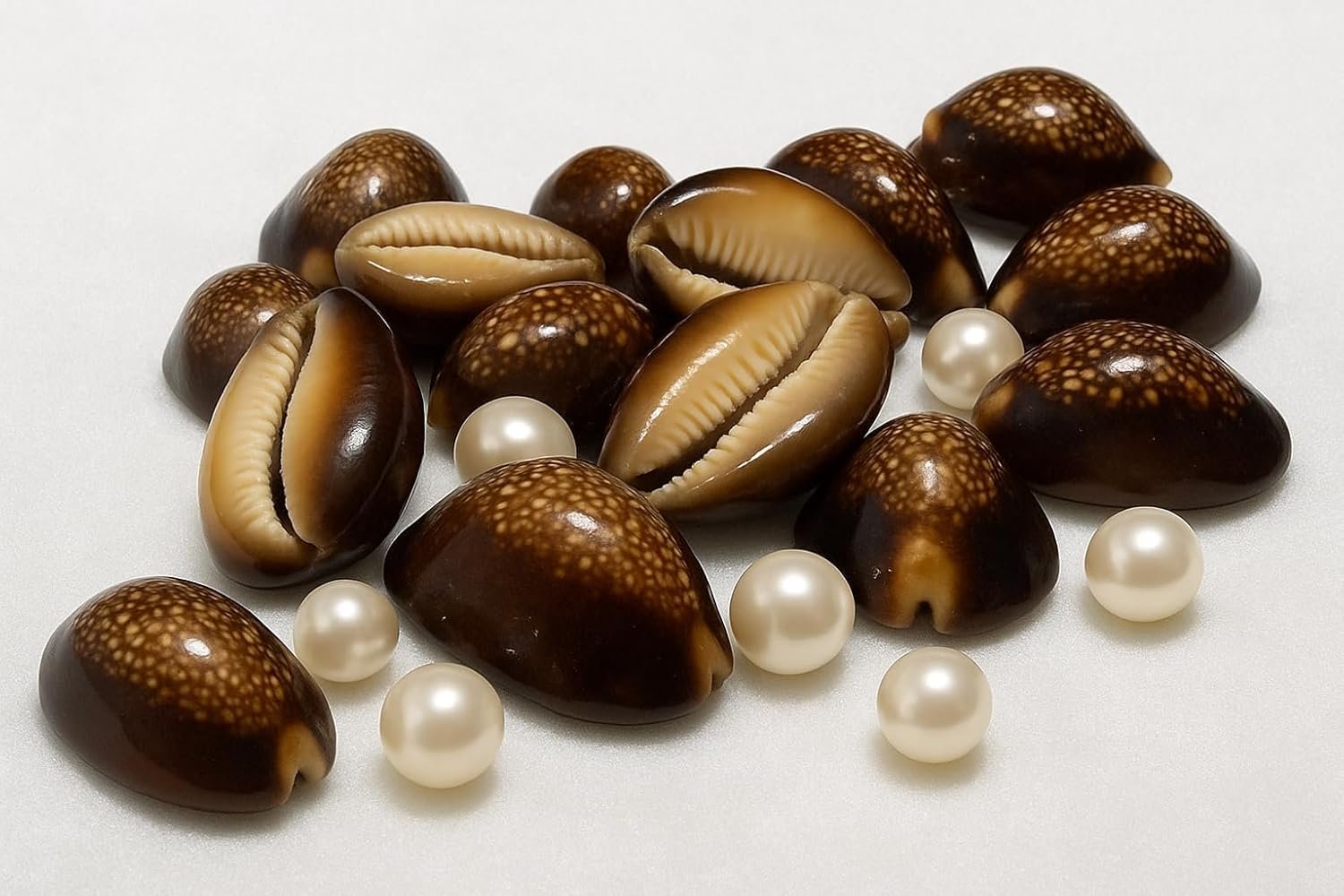 Raj Laxhmi Black Kauri - 11 Pieces || Kaali Kodi for Puja || Pooja Set Cowrie,Cowrie for decorative purpose, kaudi for laxmi Puja
