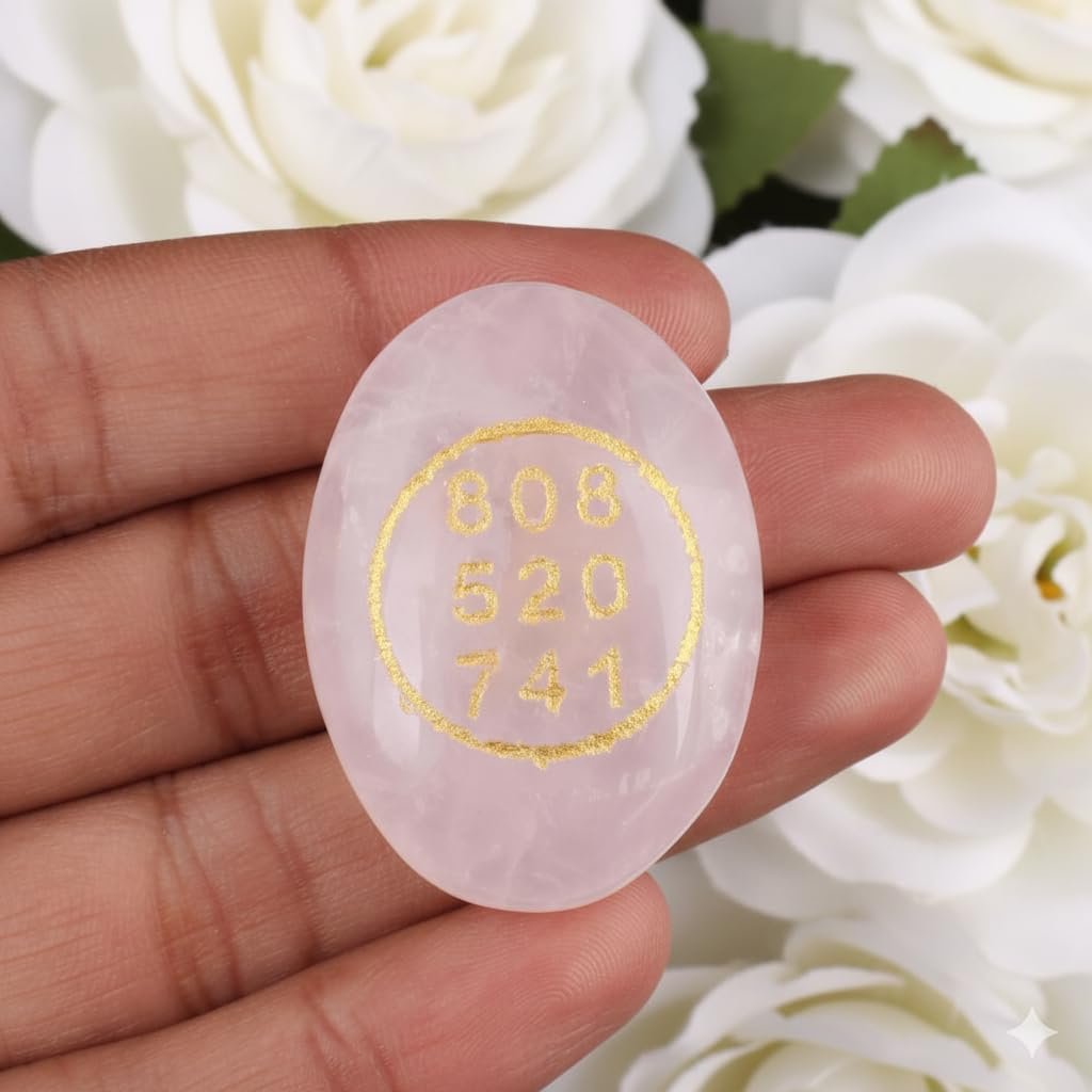 Rose Quartz Zibu Coin – Pre-Energized Natural Crystal Stone for Love, Trust, Compassion, Relationship Healing, Manifestation & Meditation (1 Piece)