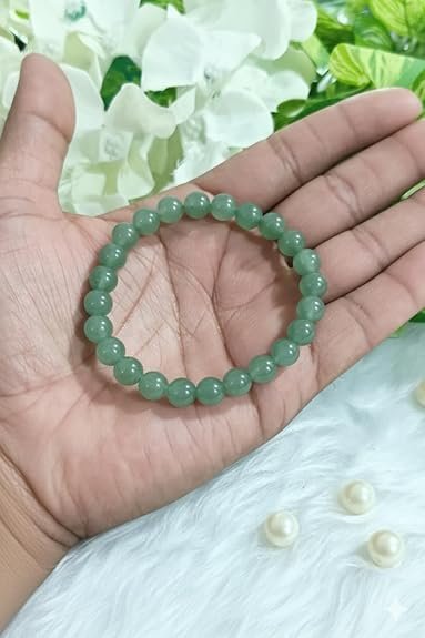 Green Aventurine Crystal Bracelet 8mm | Natural Stretchable Gemstone Wristband for Men & Women | Prosperity Jewellery