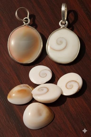 Natural Gomti Gomati Chakra Protection Lucky Charm Pendant | Original Gomati Chakra in Brass Frame | Spiritual & Vastu Pendant for Men & Women | Pack of 1