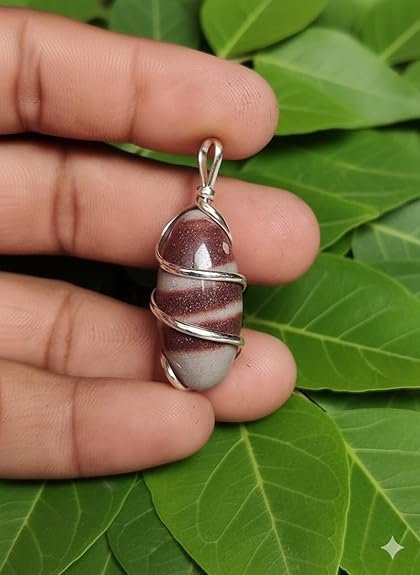 Swayambhoo Narmadeshwar Mahadev Shivling Natural Stone Pendant, Spiritual Protection and Energy, Unisex Religious Jewellery