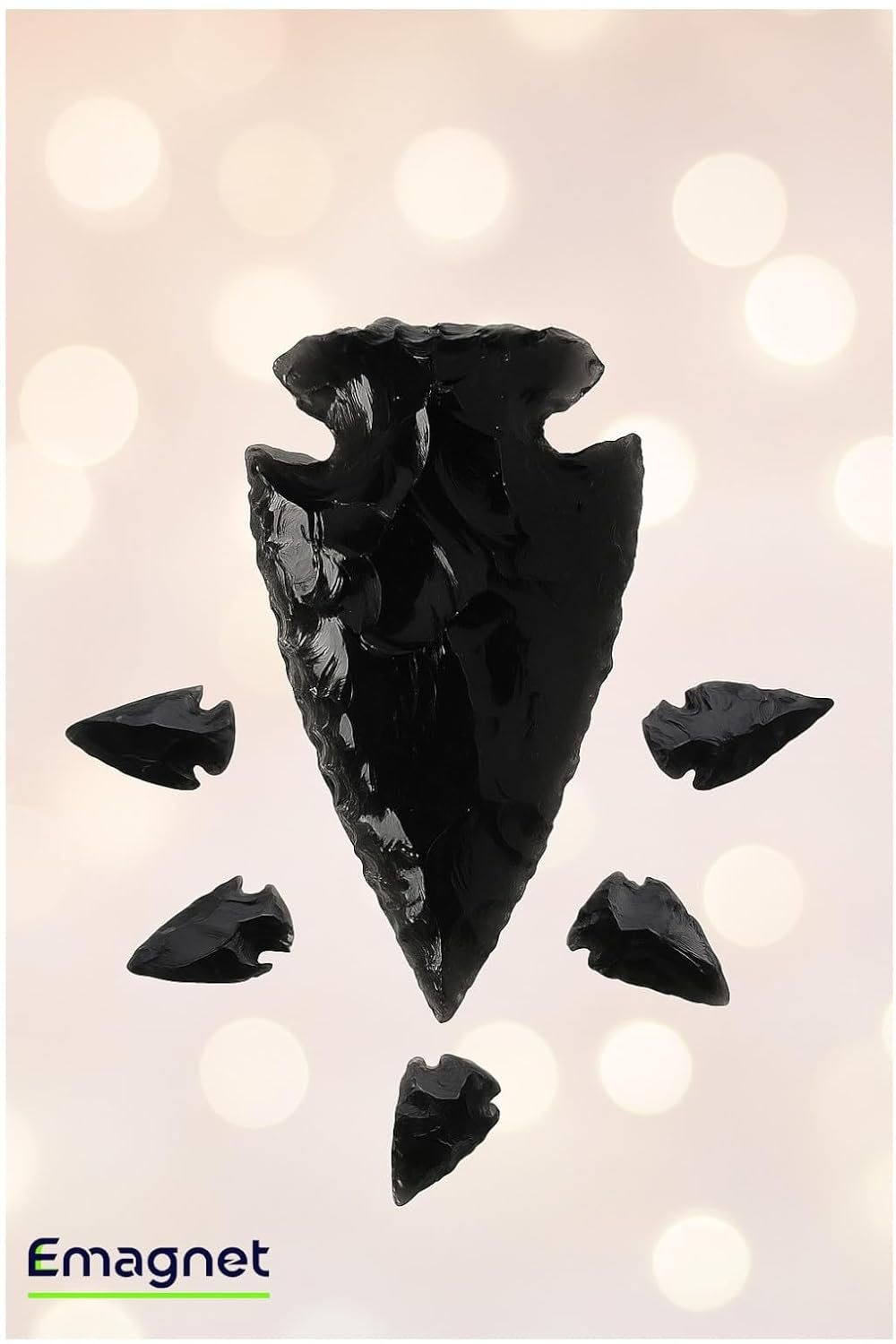 Black Obsidian Knife – Natural Crystal Arrowhead Shape for Reiki Healing, Energy Cleansing, Protection & Home Décor – Handcrafted Spiritual Tool