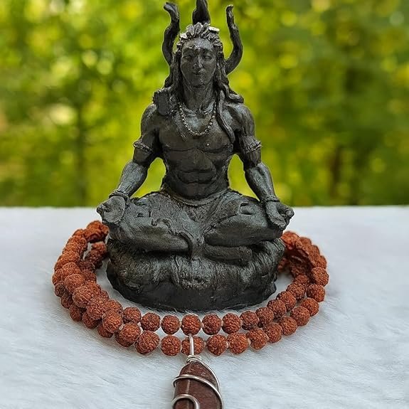 Swayambhoo Narmadeshwar Mahadev Shivling Natural Stone Pendant, Spiritual Protection and Energy, Unisex Religious Jewellery