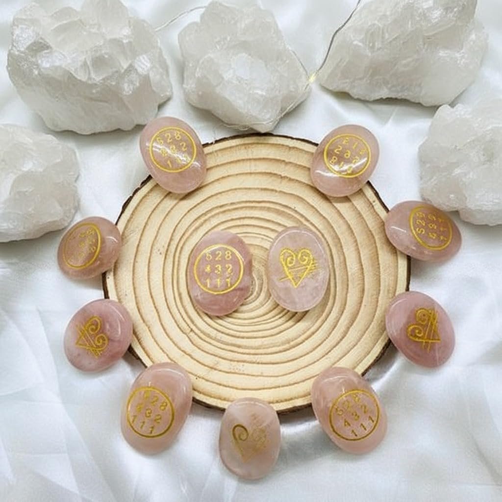 Rose Quartz Zibu Coin – Pre-Energized Natural Crystal Stone for Love, Trust, Compassion, Relationship Healing, Manifestation & Meditation (1 Piece)