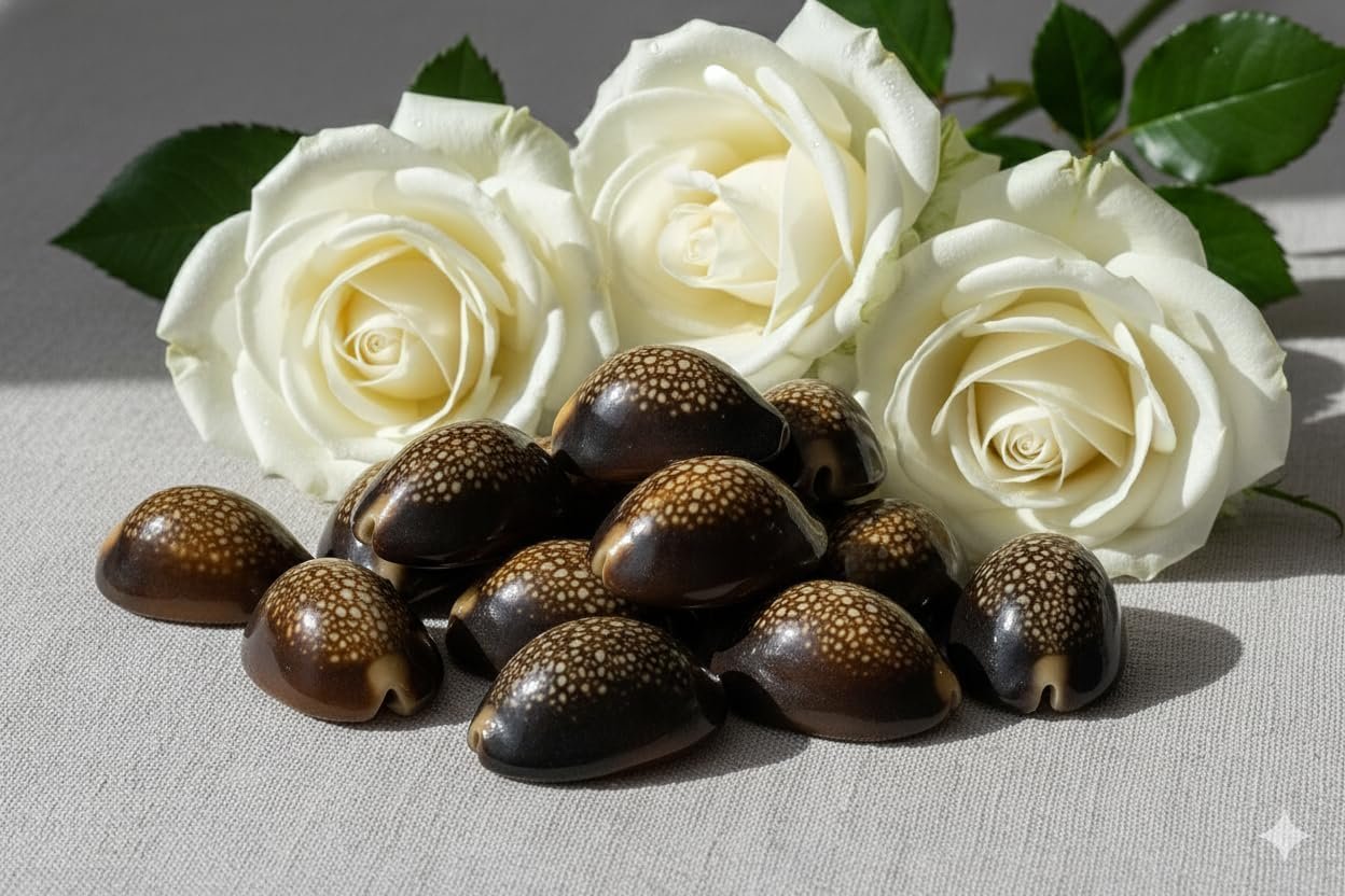 Raj Laxhmi Black Kauri - 11 Pieces || Kaali Kodi for Puja || Pooja Set Cowrie,Cowrie for decorative purpose, kaudi for laxmi Puja