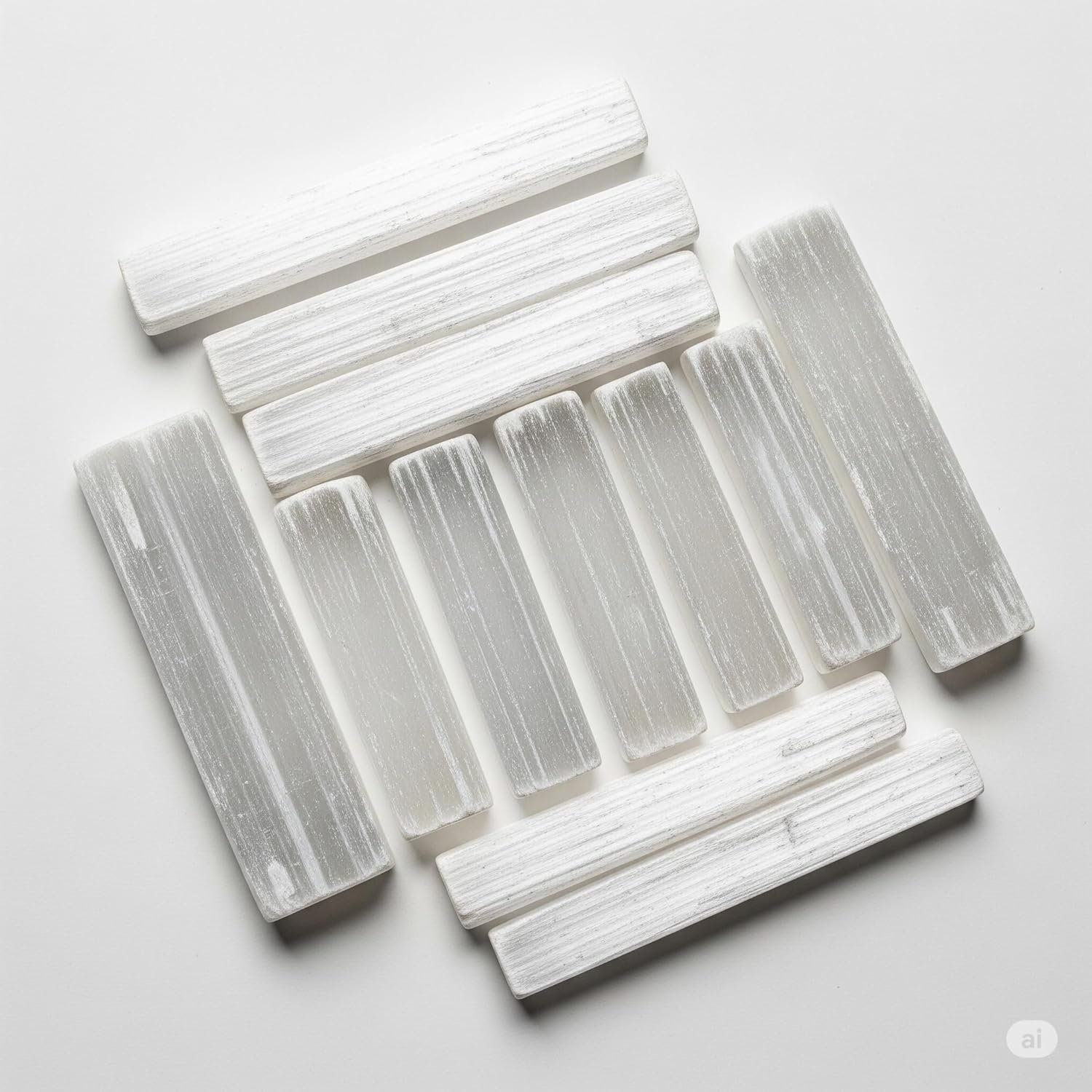 Natural Crystal Charging & Cleansing Plate | Recharging Energy Plate for Bracelets, Stones & Jewelry | Spiritual Décor for Peace, Clarity & Positive Aura (Natural Selenite Charging Bar Stick)