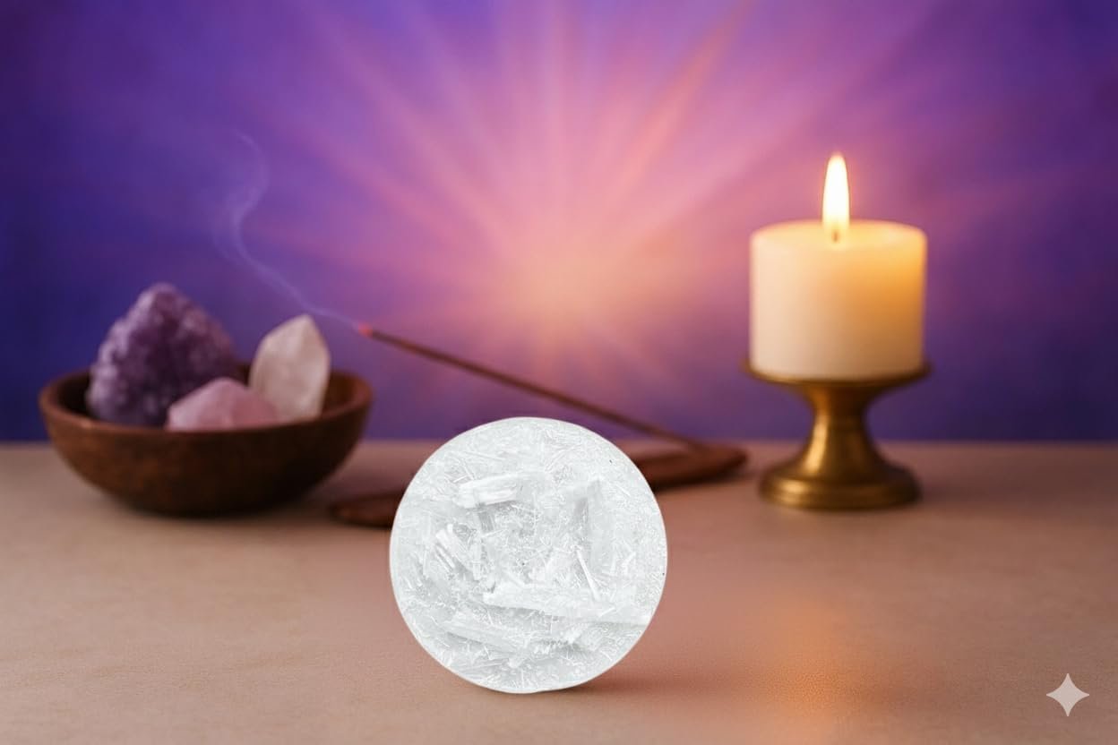 Raw Moroccan Selenite Charging Plate | Natural Crystal Charging & Cleansing Plate | Recharging Energy Plate for Bracelets, Stones & Jewelry