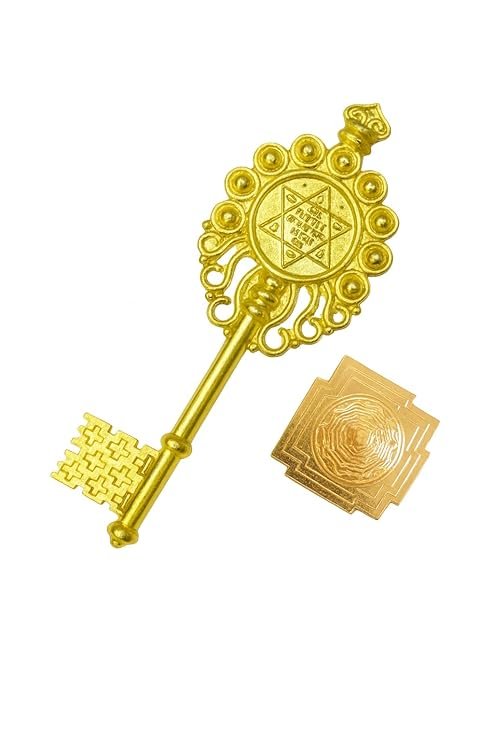 Kuber Kunji Key for Money and Prosperity | Original Brass Vastu & Feng Shui Key | Wealth & Good Luck Symbol | Home & Office Décor | Ideal Gift