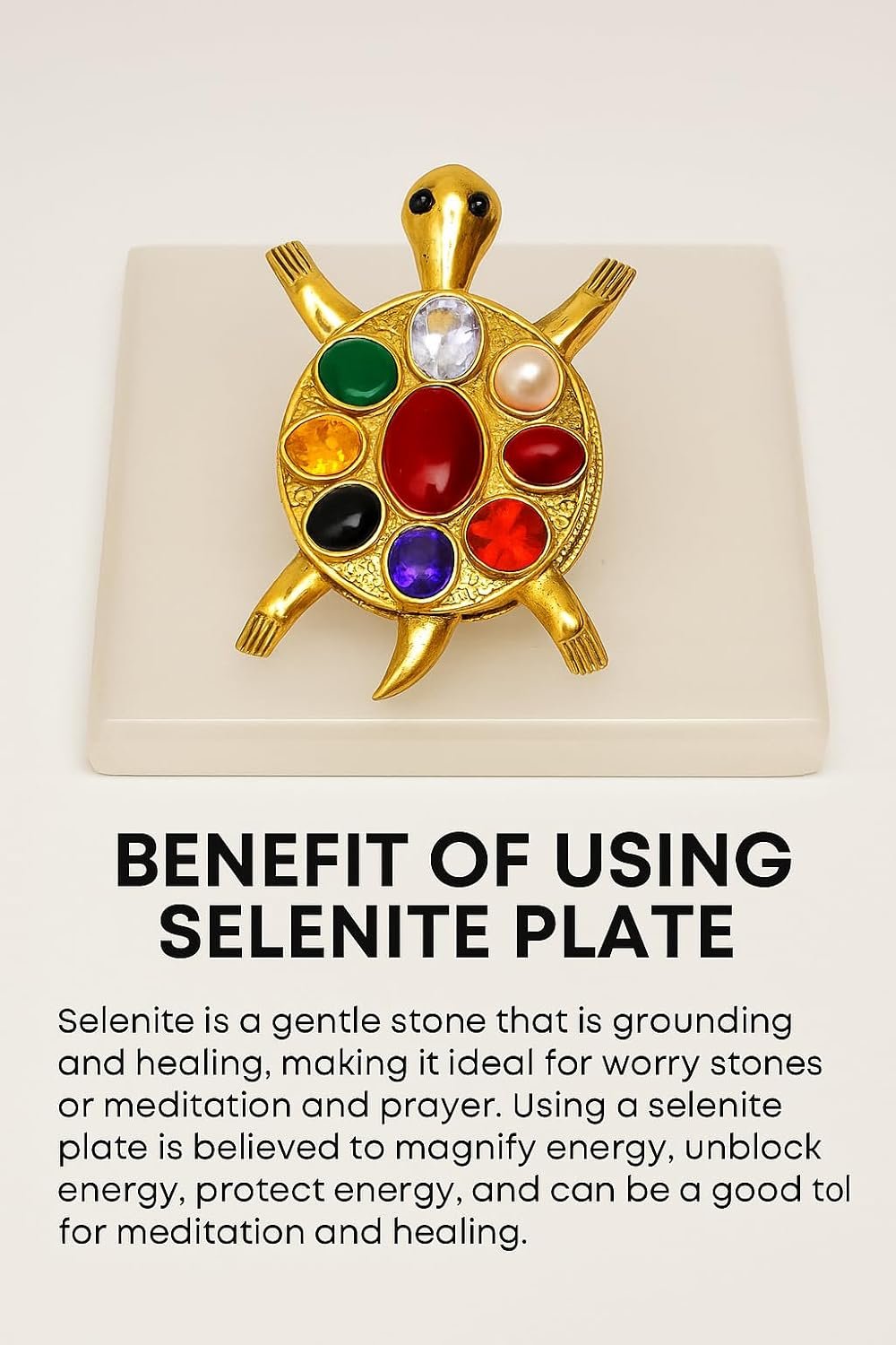 Natural Selenite Crystal Charging & Cleansing Plate | Recharging Energy Plate for Bracelets, Stones & Jewelry | Spiritual Décor for Peace, Clarity & Positive Aura (8 cm)