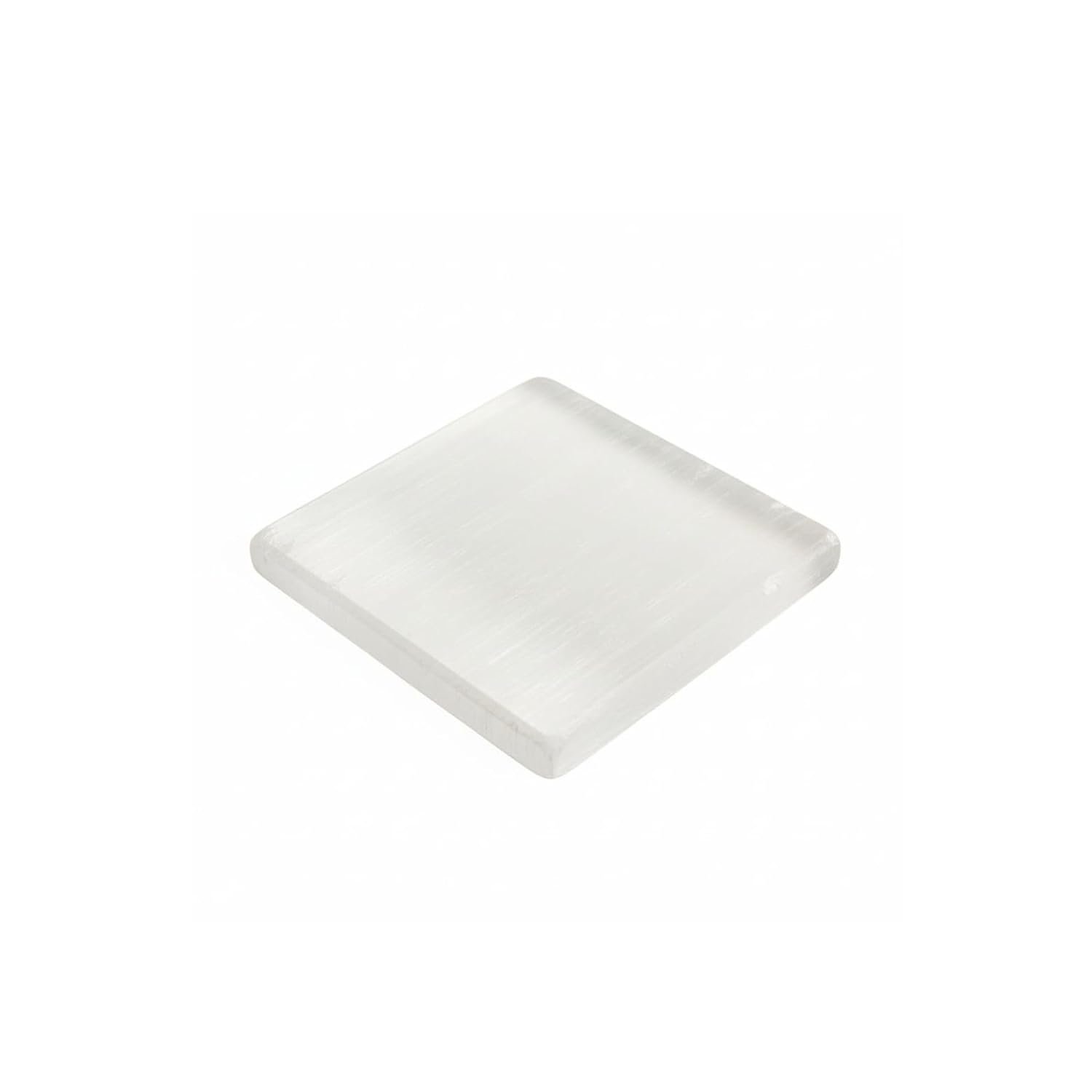 Natural Selenite Crystal Charging & Cleansing Plate | Recharging Energy Plate for Bracelets, Stones & Jewelry | Spiritual Décor for Peace, Clarity & Positive Aura (8 cm)