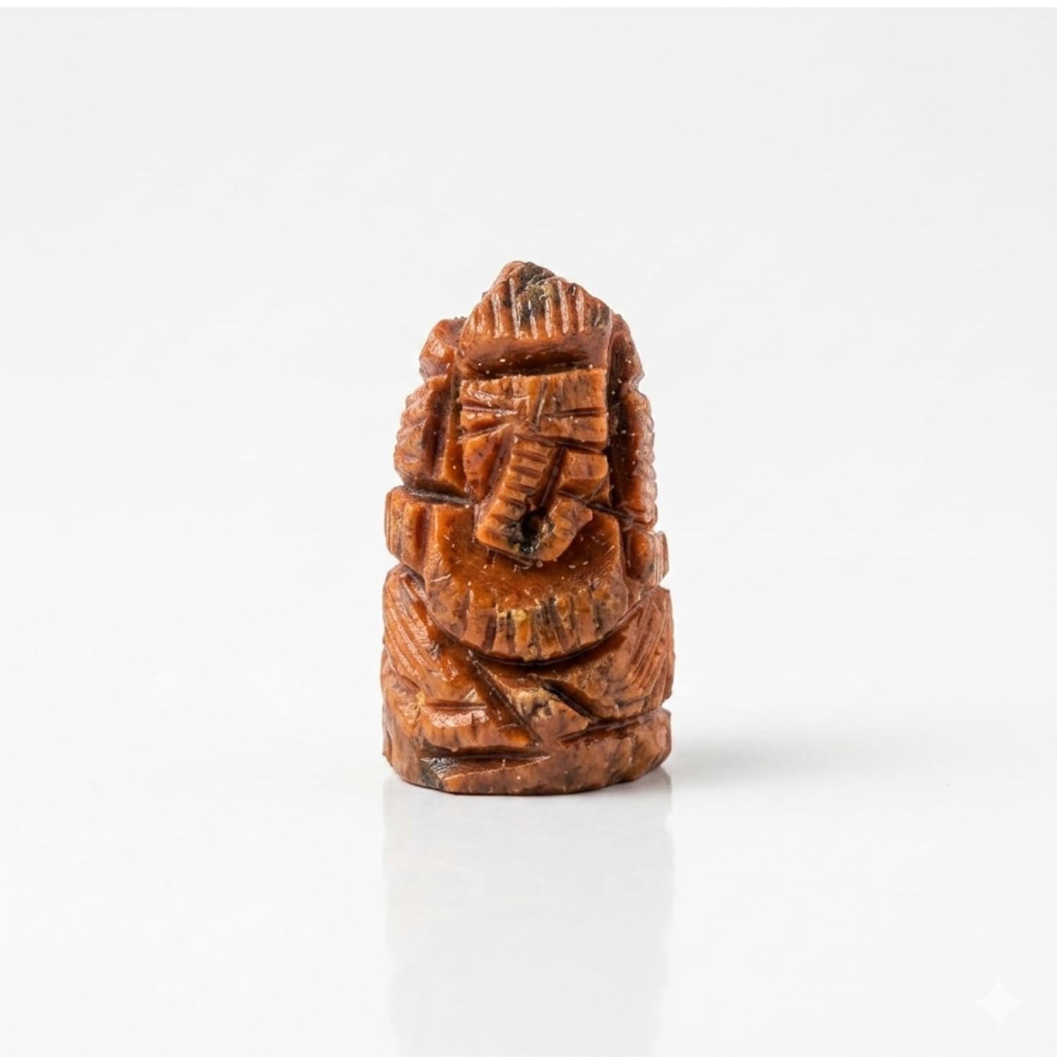 Haldi Ganesh Idol (2 cm) | Original Turmeric Ganpati Murti for Puja | Auspicious for Diwali, Ganesh Chaturthi, Lakshmi Puja | Mini Sacred Idol for Home Temple