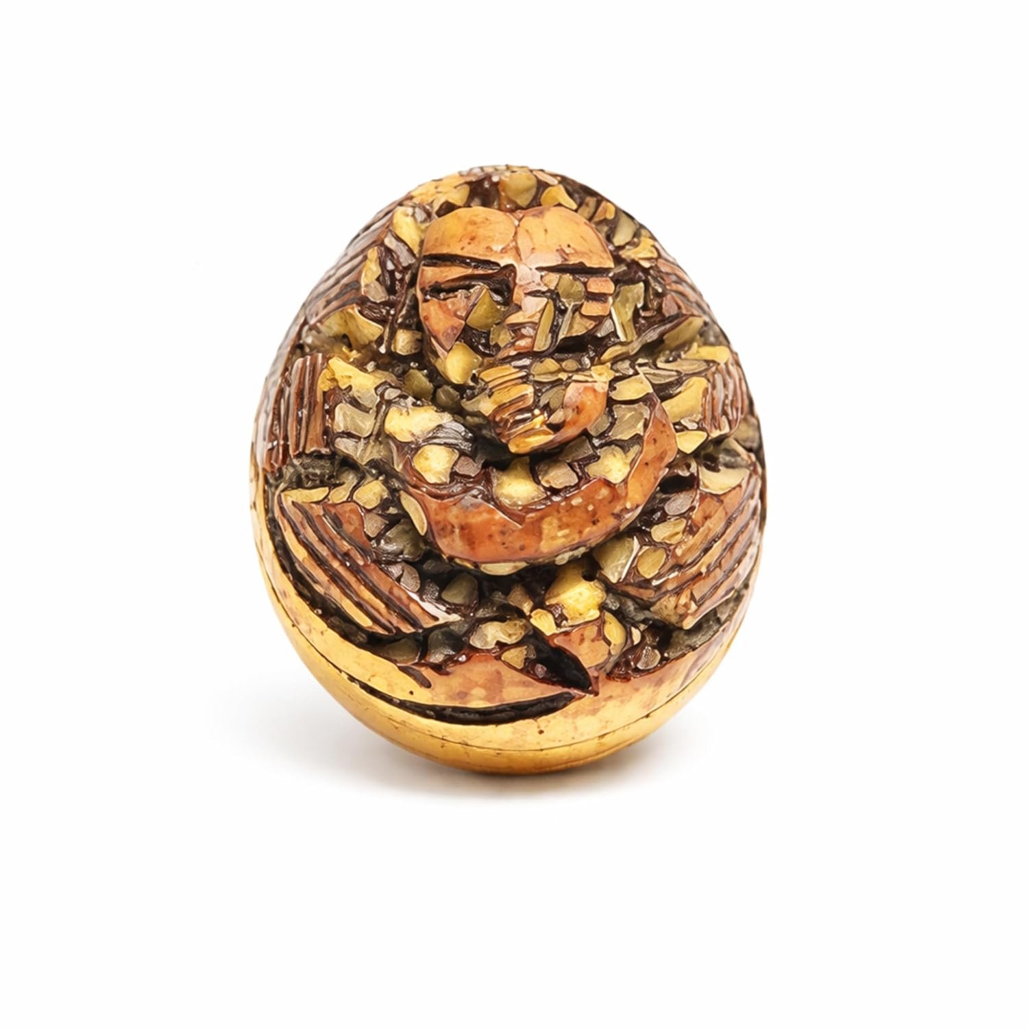 Supari Ganesh Idol, Natural Betel Nut, 2 cm, for Pooja, Diwali, Lakshmi Puja, Vastu, Mandir and Ritual Use