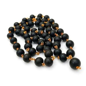 Karungali Mala Ebony Wood Mala for Lord Murugan Blessings | Mangal Dosh Remedy, Evil Eye Protection | Pooja, Jap & Spiritual Gift