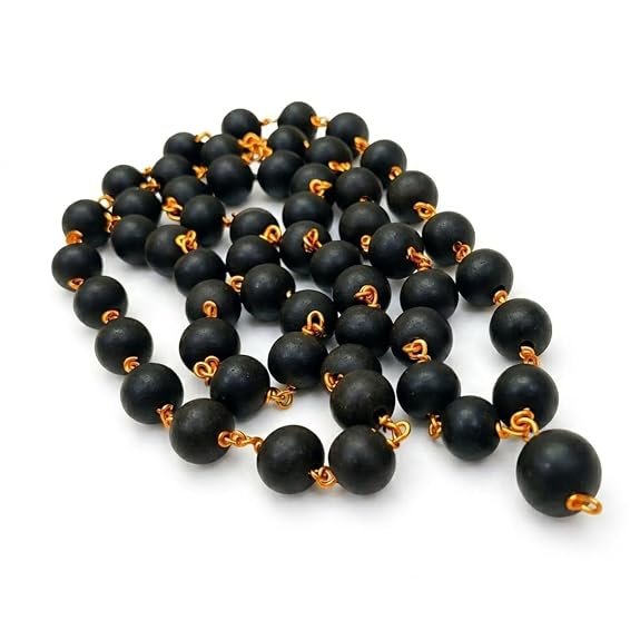 Karungali Mala Ebony Wood Mala for Lord Murugan Blessings | Mangal Dosh Remedy, Evil Eye Protection | Pooja, Jap & Spiritual Gift