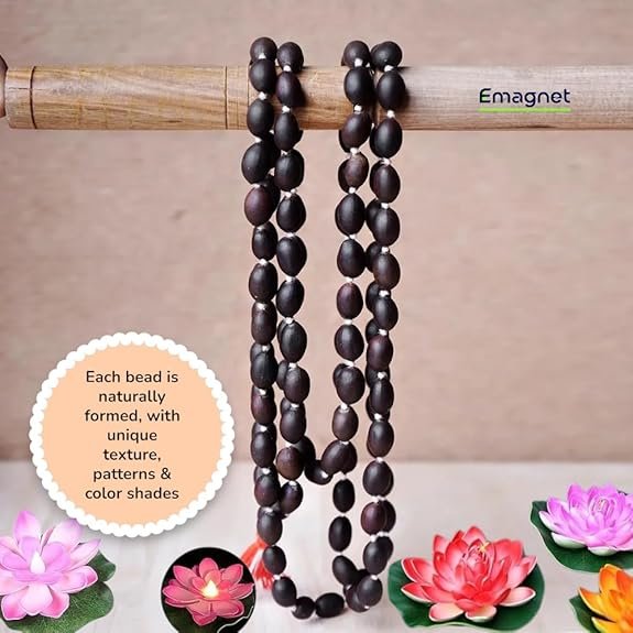 Certified Original Kamalgatta Mala 108 Beads | Lotus Seed Japa Mala for Laxmi Pujan, Jaap, and Meditation | Vastu & Spiritual Remedy | Lab Tested