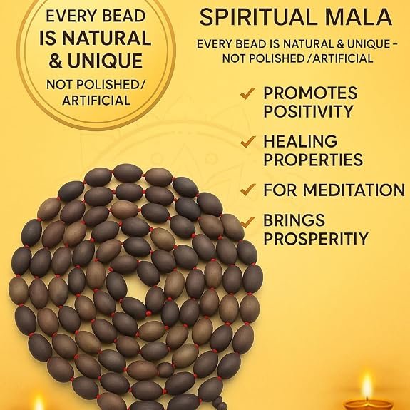 Certified Original Kamalgatta Mala 108 Beads | Lotus Seed Japa Mala for Laxmi Pujan, Jaap, and Meditation | Vastu & Spiritual Remedy | Lab Tested
